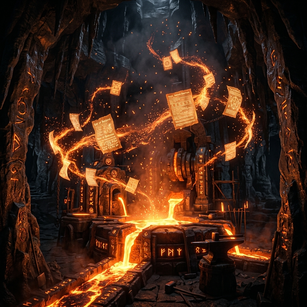 The Arcane Forge ignites.